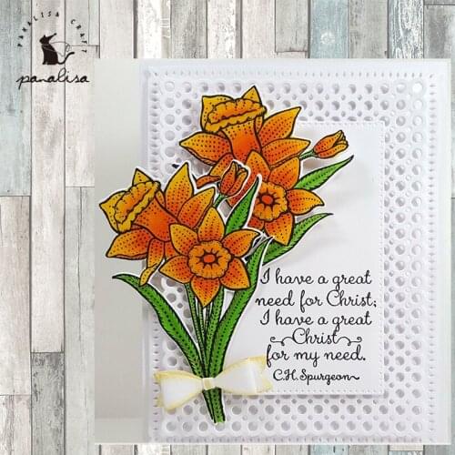 Panalisacraft Hole Plate Cross-stitch Frame Metal Cutting Dies And Stamps cut die scrapbooking Album Paper Card Craft Embossing