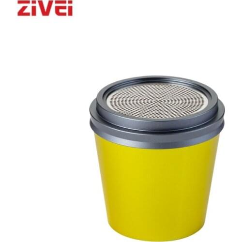 ZIVEI C6 Yellow Portable Wireless Bluetooth 5.0 3W Speakers With Powerful Soundbox Bass Radiator For Outdoors Home