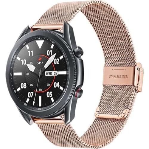 22mm 20mm bands for galaxy watch 3 band 45mm 41mm active2 mesh loop band strap for huawei watch gt2e 2 amazfit bip gts watchband