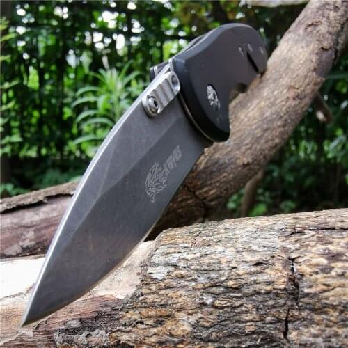 Folding Knife Black-Shark 8CR13MOV Blade G10 Handle Tactical Knives Good for Hunting Camping Survival Outdoor and Everyday Carry