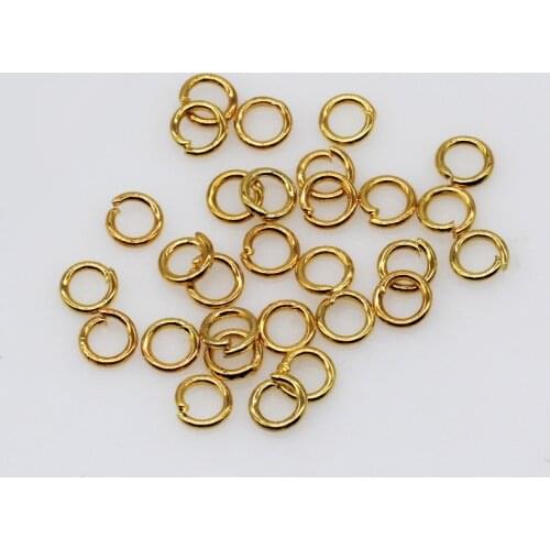 4/5/6/7/8/10/12mm Alloy gold/silver/bronze/Stainless Steel Close split jump rings connectors pendants jewelry making