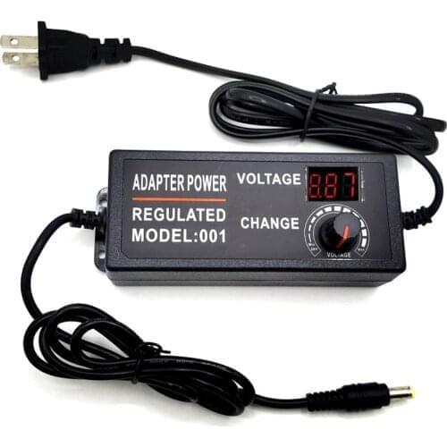 Adjustable AC to DC 3V-12V 3V-24V 9V-24V Universal adapter with display screen voltage Regulated power supply adatpor 3 12 24 v