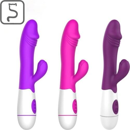 USB Vibrator 30 Speed G Spot AV Vibration Silicone Waterproof Erotic Sex Toy For Female Masturbation Adult Products