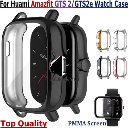 TPU Full Frame Protectors Case For Xiaomi Huami Amazfit GTS 2 A1968 Watch Bracelet Cover for Amazfit GTS2 Screen Protective