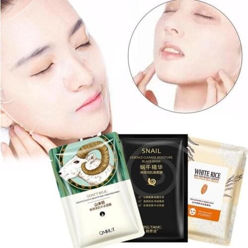 1pc Niacinamide Brightening Mask Deep Seaweed Hyaluronic Moisturizing Goat Milk Mask Hydratant Oil-control Whitening Mask
