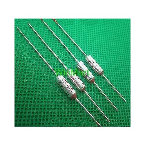 10 pieces 12*6mm L*D Thermal Fuse 120C TF Cutoff 250V 10A Electric Cooker Fuse