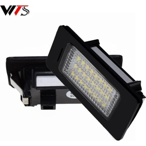 2Pcs Car Canbus No Error LED Signal Bulb License Plate Lights For Audi A5 A1 A4 B8 Allroad 4D A6 A7 TT TTS S6 S5 2D 5D Sportback