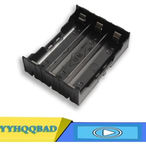 3*18650 Battery Storage Box For 3*3.7V 18650 Lithium Battery DIY Battery Holder/Case Batteries Clip Holder Container With Pin