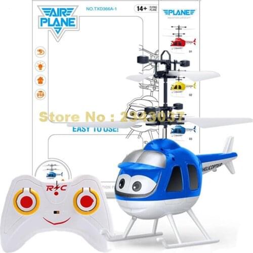 366a cartoon aerocraft helicopter air vehicle remote control rc usb electric Toy