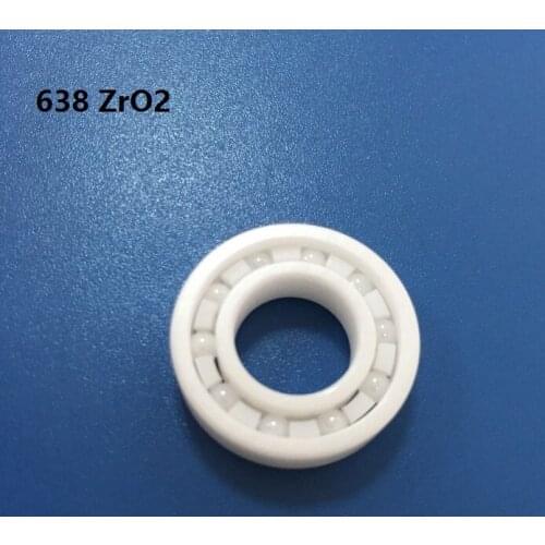 4pcs/10pcs 638 ZrO2 full Ceramic bearing 8x28x9mm Zirconia Ceramic deep groove ball bearings 8*28*9mm