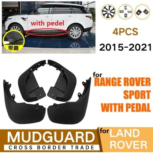 4 PCS Mudflap For LAND ROVER Range Rover Sport with pedal 2015-2021 Front Rear Car Fender Mud Flaps Guard Splash Flap Mudguards