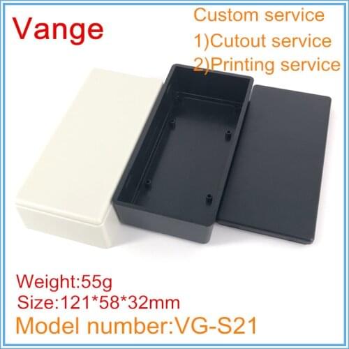 4pcs/lot extruded injection housing case 121*58*32mm ABS plastic material instrument box diy for amplifier product