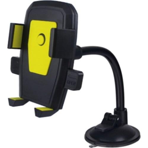 Car Smart Phone Holder Long Arm Windshield Mount Bracket Hose Automatic Lock Car Navigation Stand with Suction Cup Support