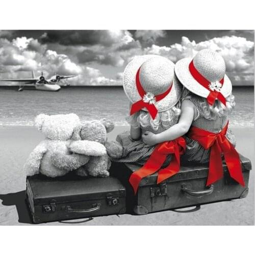 Kids Landscape Diy Diamond Painting Pasted Embroidery Pattern Full Resin Rhinestone Paintings Cross Stitch Crafts Home Decor