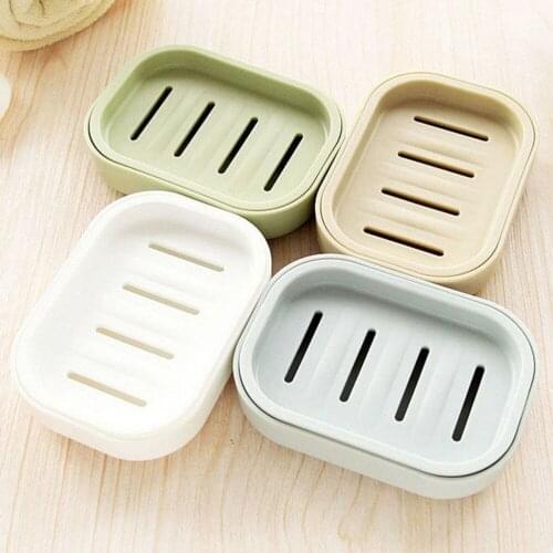 Double Layers Handmade Soap Box Travel Portable Lid Soap Box With Drain Layer Draining Holder Soap Dish Bathroom