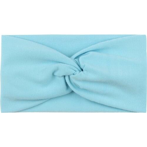 Newborn Kids Girls Baby Solid Knot Headband Hair Band Bow Accessories Headwear Cotton Hat Head Band Soft Accesorios Niñas