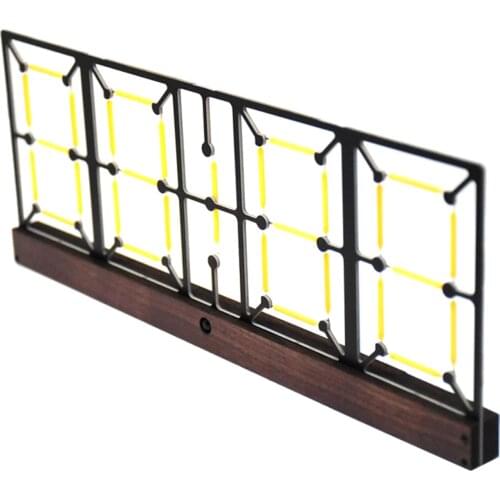 Imitation Lights Digital Clock Glow Clock Clock Fluorescent Clock Semi-Finished Kit Adjustable Brightness with Remote Control