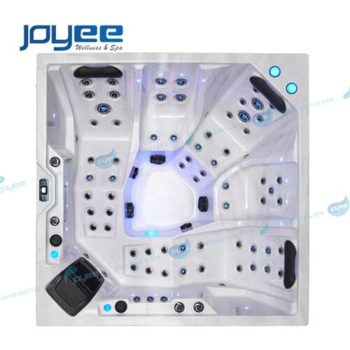 JOYEE 2021 China Wholesale manufacturer New Outdoor Garden Massage Hot Tub For 5 Persons With CE