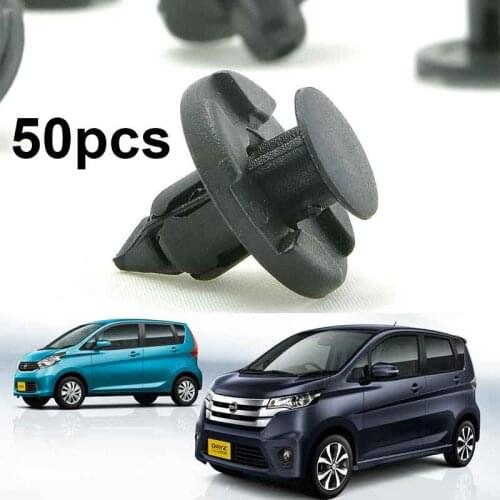 JX-LCLYL 50pcs Push Type Bumper Fender Rivet Mud Flap Retainer Clip Fastener for Nissan