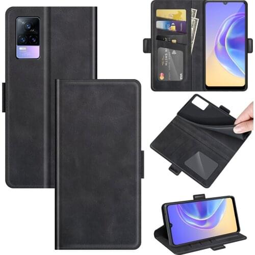 Case For vivo V21E Leather Wallet Flip Cover Vintage Magnet Phone Case For vivo Y73 2021 Coque