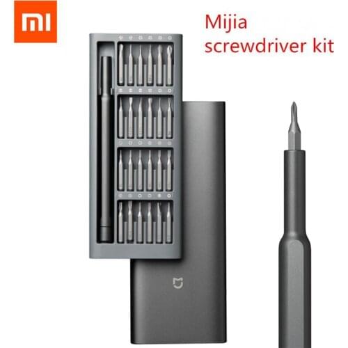 Xiaomi mijia Daily Use Screwdriver Kit 24 Precision Magnetic Bits Alluminum Box Screw Driver smart home Kit