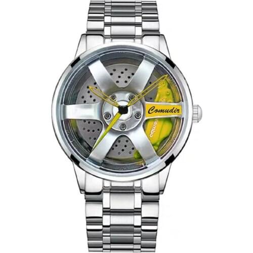 2021 New Watches Men Wheel Rim Hub Super Car Stainless Steel Waterproof Cool 3D Fashion Summer Luxurious Gift Luxury Watch Men
