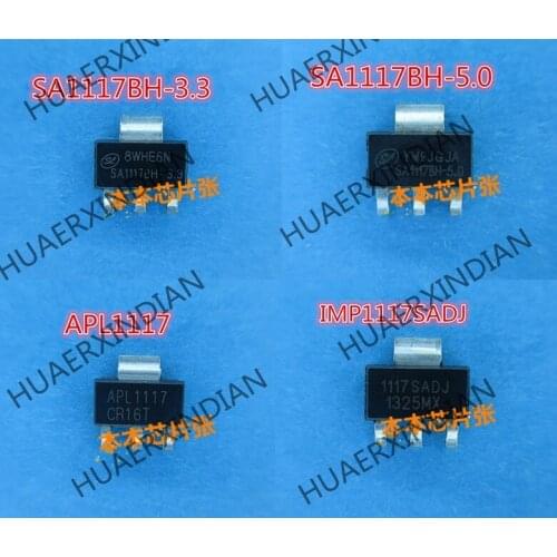 New IMP1117SADJ APL117VC-TRG SA1117BH-5.0 SA1117BH-3.3 SOT23 high quality