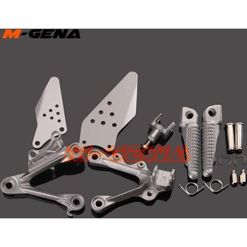 Front Footpegs Foot Pegs Footrest Pedals Bracket For KAWASAKI ZX6R ZX-6R ZX 6R 2009 2010 2011 2012 2014 09 10 11 12 13 14
