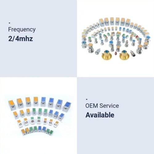 YUSHI NDT Transducer Dual Cristal Ultrasonic Probe 4 MHz/2MHz/5MHz Straight Beam Probe