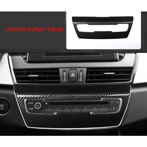 Volume Button Frame For Bmw Gran Tourer Carbon Fiber 2015-2019 1pc 2 Series F46 218i 220i