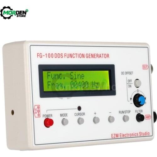 DC3.7-10V FG-100 Signal Generator Module DDS Function Frequency Adjustable Counter Sine/Square/Triangle/Sawtooth Wave 1Hz-500KHz