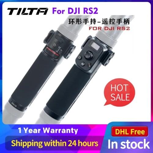 In stock TILTA DJI RS 2/RSC 2 Ronin RS2 TGA-ARG-WCH Dual Channel Wireless Lens Control Handle for Advanced Ring Grip