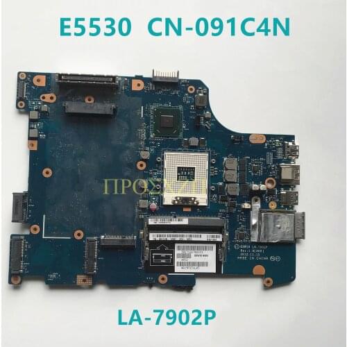 For Dell E5530 QXW10 LA-7902P Laptop Motherboard CN-091C4N 091C4N 91C4N 100% full Working well