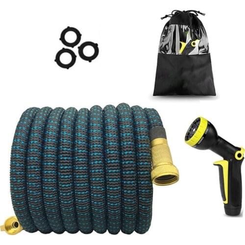 High Quality Mmagic Expandable Garden Hose Flexible Garden Hose High Pressure Hose Car Tube Plastic Hose Spray Gun 25ft-100ft