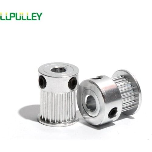 LUPULLEY S2M 20T Timing Belt Pulley Bore 4/5/6/6.35/8mm 20Teeth K Type Synchronous Pulley Wheel With Belt Width 7/11mm For CNC