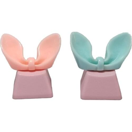 1PC DIY Keycap Cute Pure Lovely Bowknot Keycap Mechanical Keyboard Keycap R4 Pink Bow Key Cap