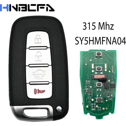 4 Buttons Remote Car Key For HYUNDAI Elantra Genesis Veloster Equus Tucson Sonata Azera 2009-2015 315MHZ SY5HMFNA04