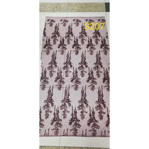 5yards/bag Mixed color abstract pattern glitter lace fashion French fabric used for wedding dress fashion stage QJ17