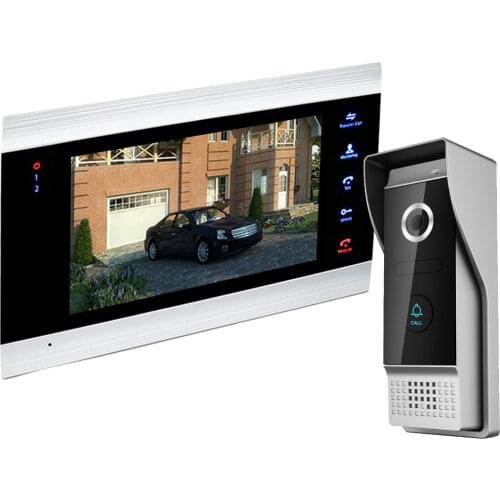 7" inch video intercom Video Door Phone TFT 1200TVL Door Monitor Recorder System SD/TF Card