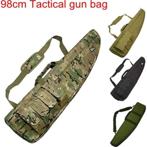 98CM Waterproof Tactical Airsoft Rifle Scope Case Shot gun Pack Hunting Military Paintball Foam Rubber Sniper Long Gun Bag Gear