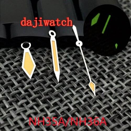 Watch accessories sword-shaped pointer modification for SBBN NH35A/NH36A movement C3 luminous
