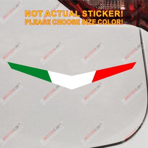 Flag of Italy Italian Car Decal Sticker Vinyl Motorcycle Truck Boat