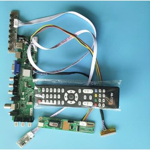Kit For LP154WX4-TLA1/LP154WX4-TLA2 15.4" Controller board Digital HDMI Panel 1 CCFL LCD 1280X800 DVB-T2 DVB-T remote TV VGA USB