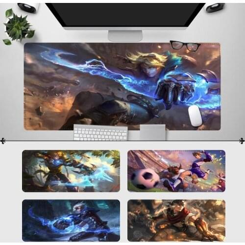 Big Promotions League of Legends Ezreal Mouse Pad Gaming MousePad Large Mouse Mat Desktop Mat Computer Mouse pad For Overwatch