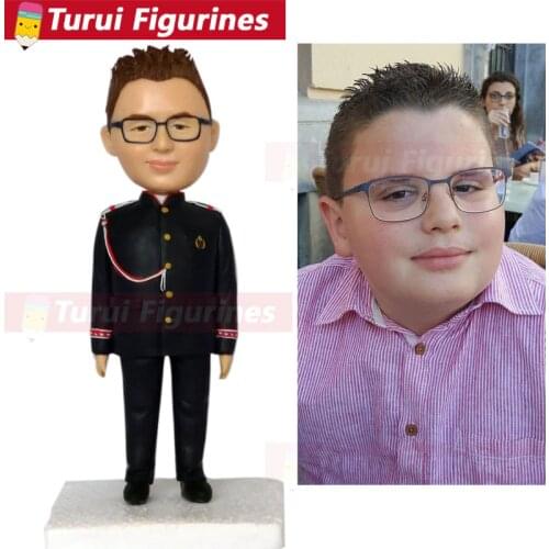 Custom bobbleheads dolls made from your photo collectible figurines first communion boy figurines gift for kids mini statue