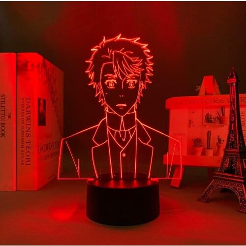 Manga 3d Light Moriarty The Patriot John H Watson for Bedroom Decoration Night Light Gift Anime Led Lamp Moriarty The Patriot
