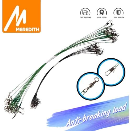 MEREDITH Anti-Bite Wire Head Rope For Fishing, Convenient With Rotating Fishing Lure Accessories Fishing Line Parker Bass