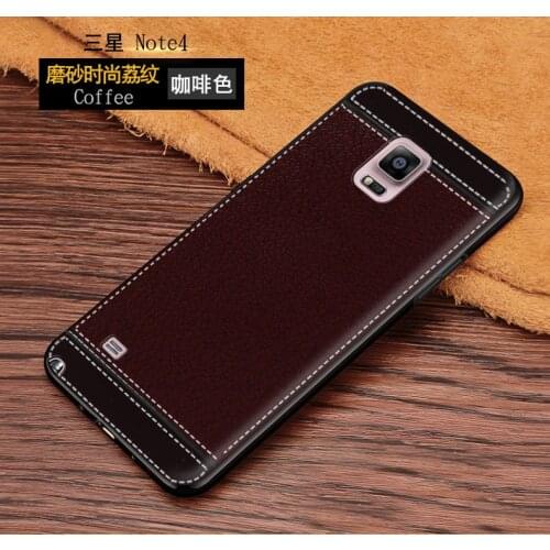 Soft Case For Samsung Galaxy Note 4 Case Leather Back Cover Phone Case For Samsung Galaxy Note 4 N910 N910A N910F N910H