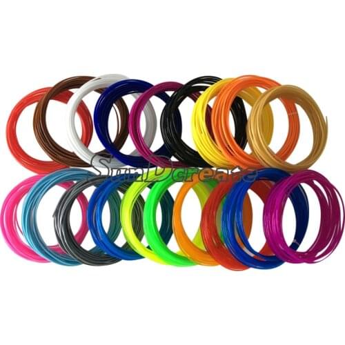 SunDcreate 22 color 20 color 12 color/set 3D Pen Filament ABS/PLA 1.75mm Plastic Rubber Consumables Material 3D Pen Filament