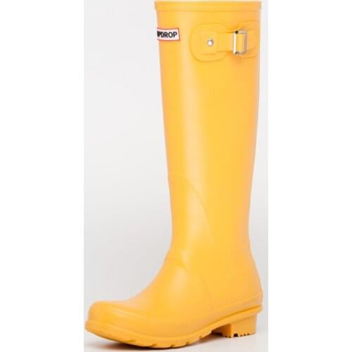 NEW Hot Ladies Waterproof Rain Boots Female Knee-high Fashion Women Rubber Rain Boots Girls Shoes Rainboots PVC Rain Shoes